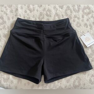 Black Dance Shorts with Stretchy Fit